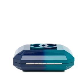 Chanel Blue Ombre Acrylic Clutch on Chain 3