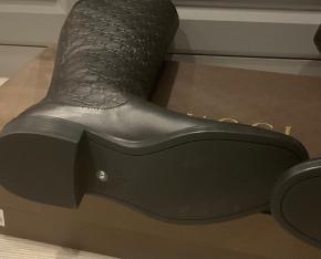 Gucci Black Leather Maud Riding Boots 6