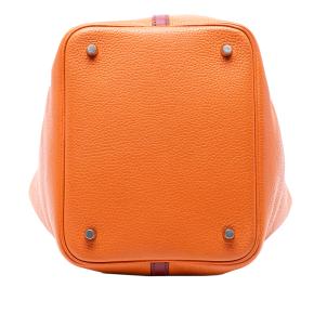 Hermes Orange Bicolor Clemence and Swift Picotin Lock 22 3