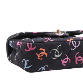 Chanel Multi Coloured CC Mini Rectangular Quilted Jersey Flap 8