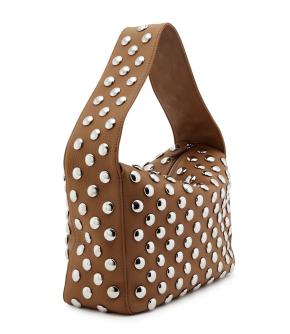 Khaite Tan Leather Shoulder Bag - Current Season 2