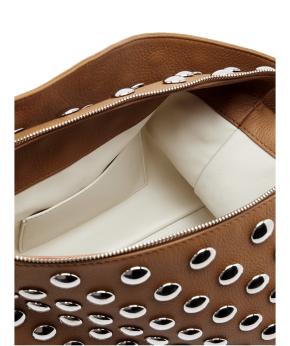 Khaite Tan Leather Shoulder Bag - Current Season 3