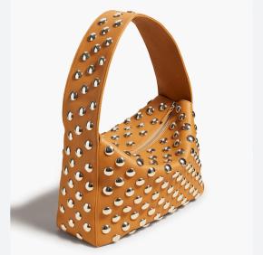 Khaite Tan Leather Shoulder Bag - Current Season 5