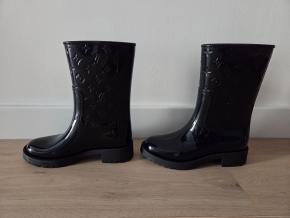 Louis Vuitton Black Drop Flat Boots 11