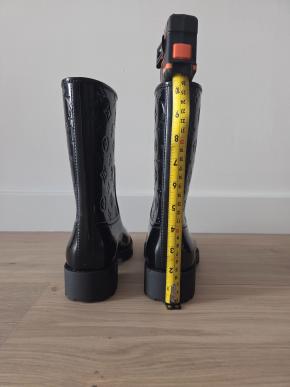 Louis Vuitton Black Drop Flat Boots 8