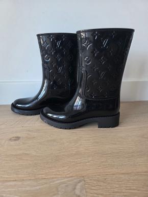 Louis Vuitton Black Drop Flat Boots 3