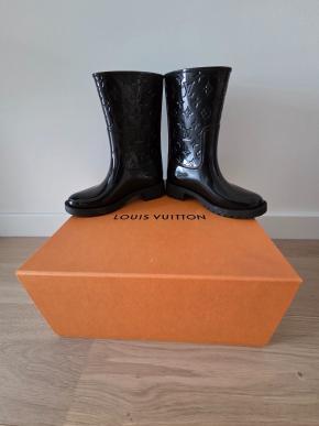 Louis Vuitton Black Drop Flat Boots 2