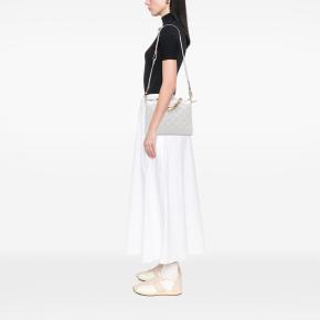 Louis Vuitton White Lambskin Monogram Embossed Puffy Coussin PM 7