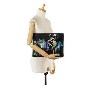 Louis Vuitton Virgil Abloh Monogram Taurillon Zoom With Friends A4 Pouch 2