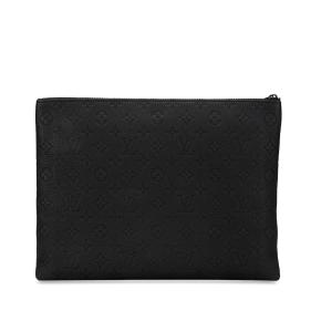 Louis Vuitton Virgil Abloh Monogram Taurillon Zoom With Friends A4 Pouch 4