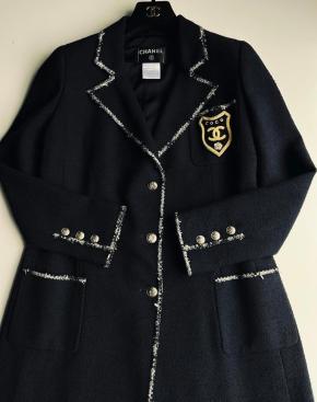 Chanel Devil Wears Prada Black Tweed Coat 12