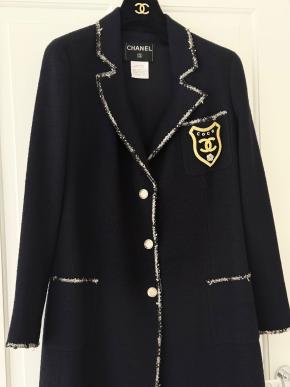 Chanel Devil Wears Prada Black Tweed Coat 7