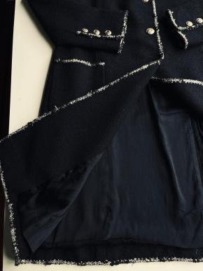 Chanel Devil Wears Prada Black Tweed Coat 13