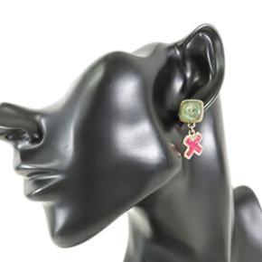 Chanel CC Gold Plated Resin Drop Earrings 9