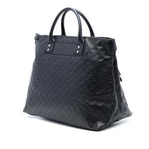 Gucci Black Leather Guccissima Web Business Bag 2
