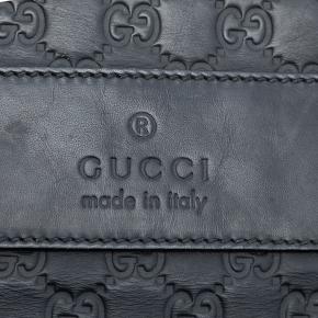 Gucci Black Leather Guccissima Web Business Bag 5