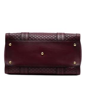 Gucci Leather Microguccissima Brogue Duilio Boston Bag 3