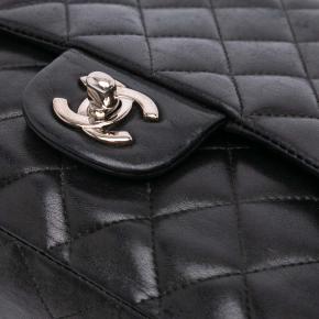 Chanel Quilted Black Medium Classic Lambskin Double Flap 7