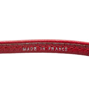 Hermes Red Leather Ultrasonic Dog Whistle Necklace 3