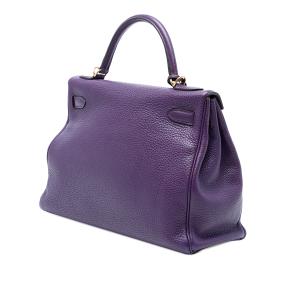 Hermes Ultra Violet Togo Kelly II Retourne 32 2