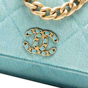Chanel Blue Denim 19 Flap Wallet On Chain 5