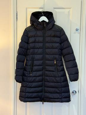 Moncler Navy Flammette Long Down Coat 2
