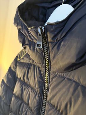 Moncler Navy Flammette Long Down Coat 8