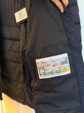 Moncler Navy Flammette Long Down Coat 10