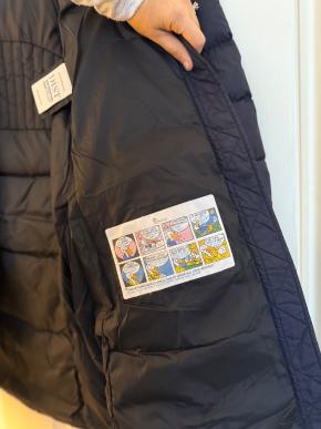 Moncler Navy Flammette Long Down Coat 7