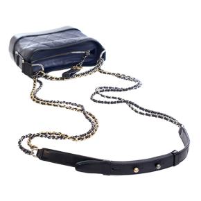 Chanel Navy Blue Small Bicolor Aged Calfskin Gabrielle Crossbody 14