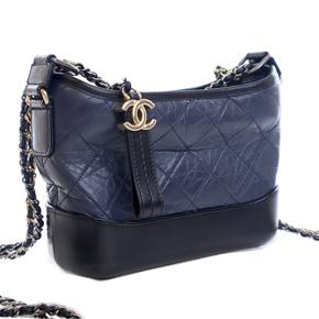 Chanel Navy Blue Small Bicolor Aged Calfskin Gabrielle Crossbody 3