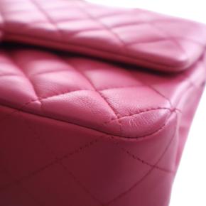 Chanel Pink Lambskin Medium Classic Double Flap 8
