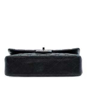 Chanel Black Lambskin Medium Classic Double Flap 3