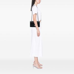 Chanel Black Lambskin Medium Classic Double Flap 7