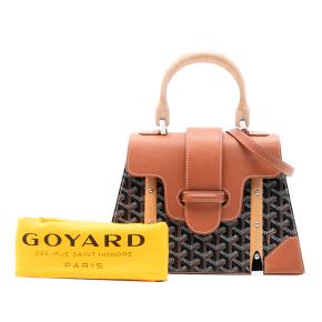 Goyard Black Goyardine Saigon Structured PM 8