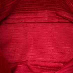 Prada Red Vitello Daino Side Zip Shopper Tote 4