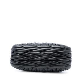 Miu Miu Black Leather Mini Matelasse Nappa Belle Clutch 3