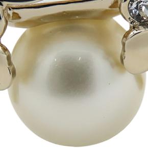 Chanel Faux Pearl Clover Cuff Bracelet 7