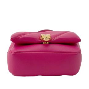 Bvlgari Pink Micro Leather Serpenti Cabochon Satchel 3