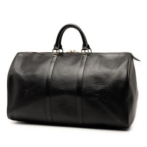 Louis Vuitton Black Epi Keepall 50 2
