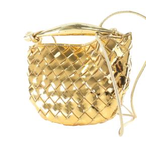 Bottega Veneta Gold Baby Metallic Lambskin Intrecciato Sardine 3
