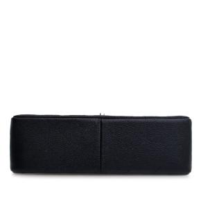 Chanel Black Jumbo Classic Caviar Double Flap 3