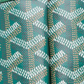 Goyard Green Goyardine Chien-Gris Pet Carrier 9