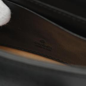 Gucci Black Mini Leather Horsebit 1955 Web Satchel 4