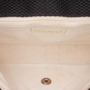 Chanel Black Medium Classic Mesh Single Flap 4