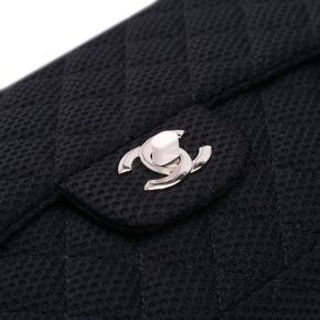 Chanel Black Medium Classic Mesh Single Flap 8