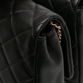 Chanel Black  Quilted Lambskin Side Packs Crossbody 12