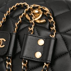 Chanel Black  Quilted Lambskin Side Packs Crossbody 13