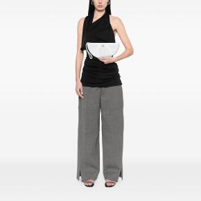 Chanel White Lambskin Wave Clutch 7