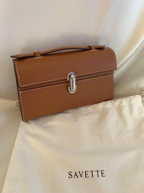 Savette Tan Symmetry Pochette 2